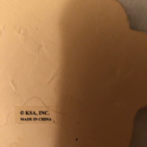 Dog Paw Print Ceramic Christmas Ornament - Picture 2 of 4